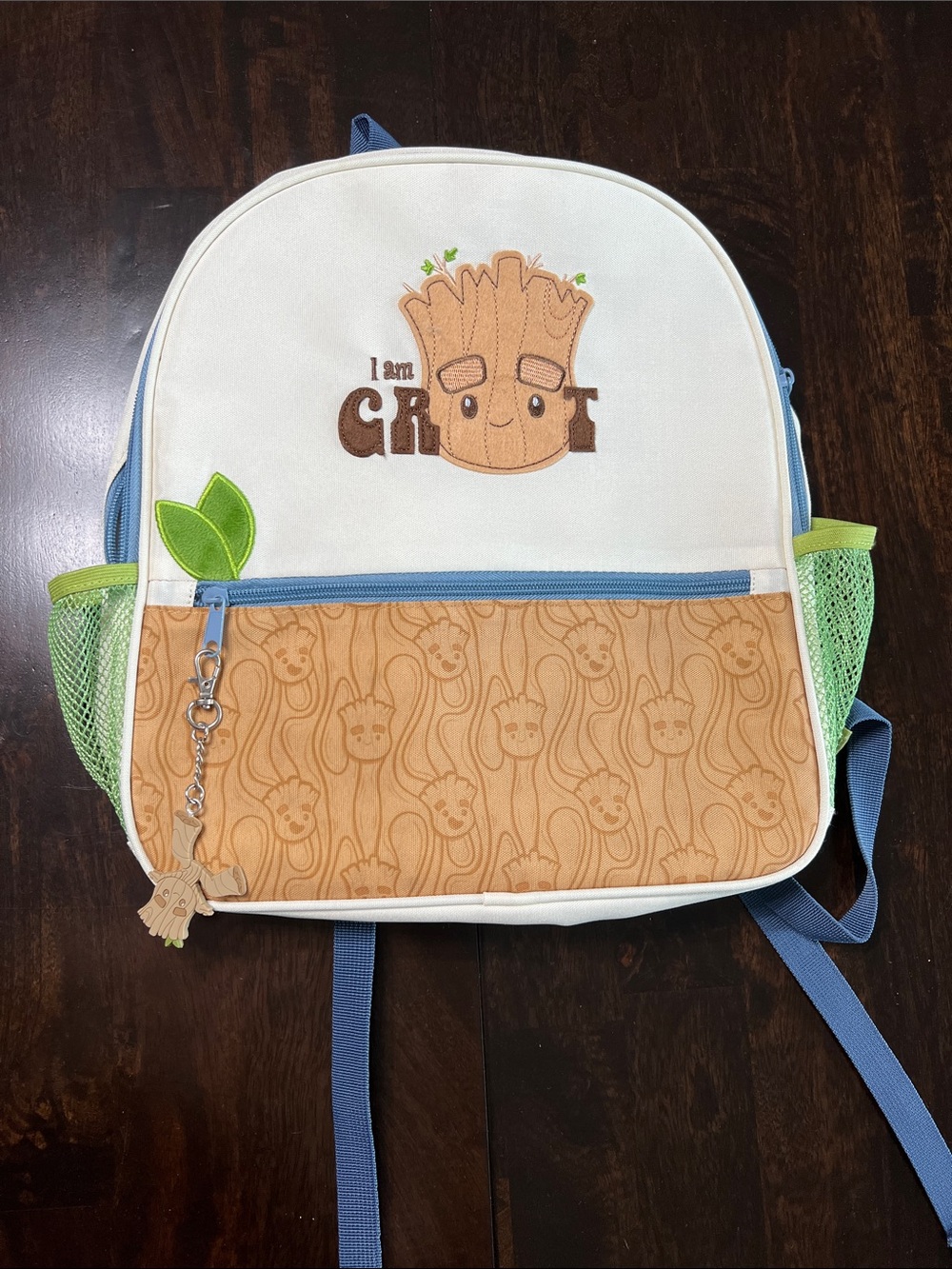 Groot Kids Backpack - White, Tan & Blue